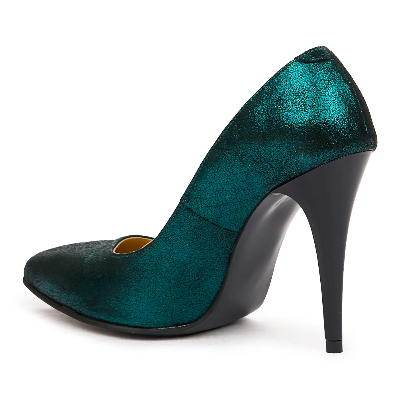 Pantofi dama din piele naturala verde 9299 - Image 4