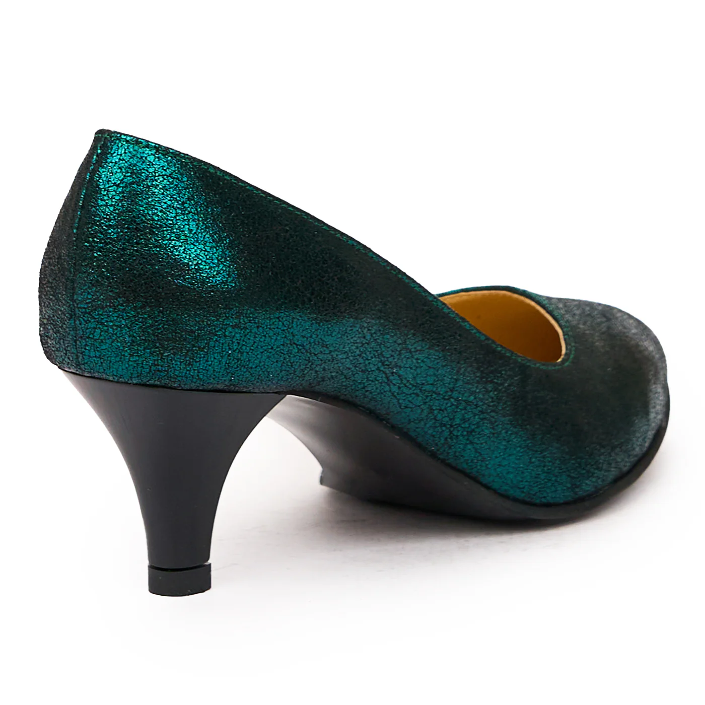 Pantofi dama din piele naturala verde 9301 - Image 3