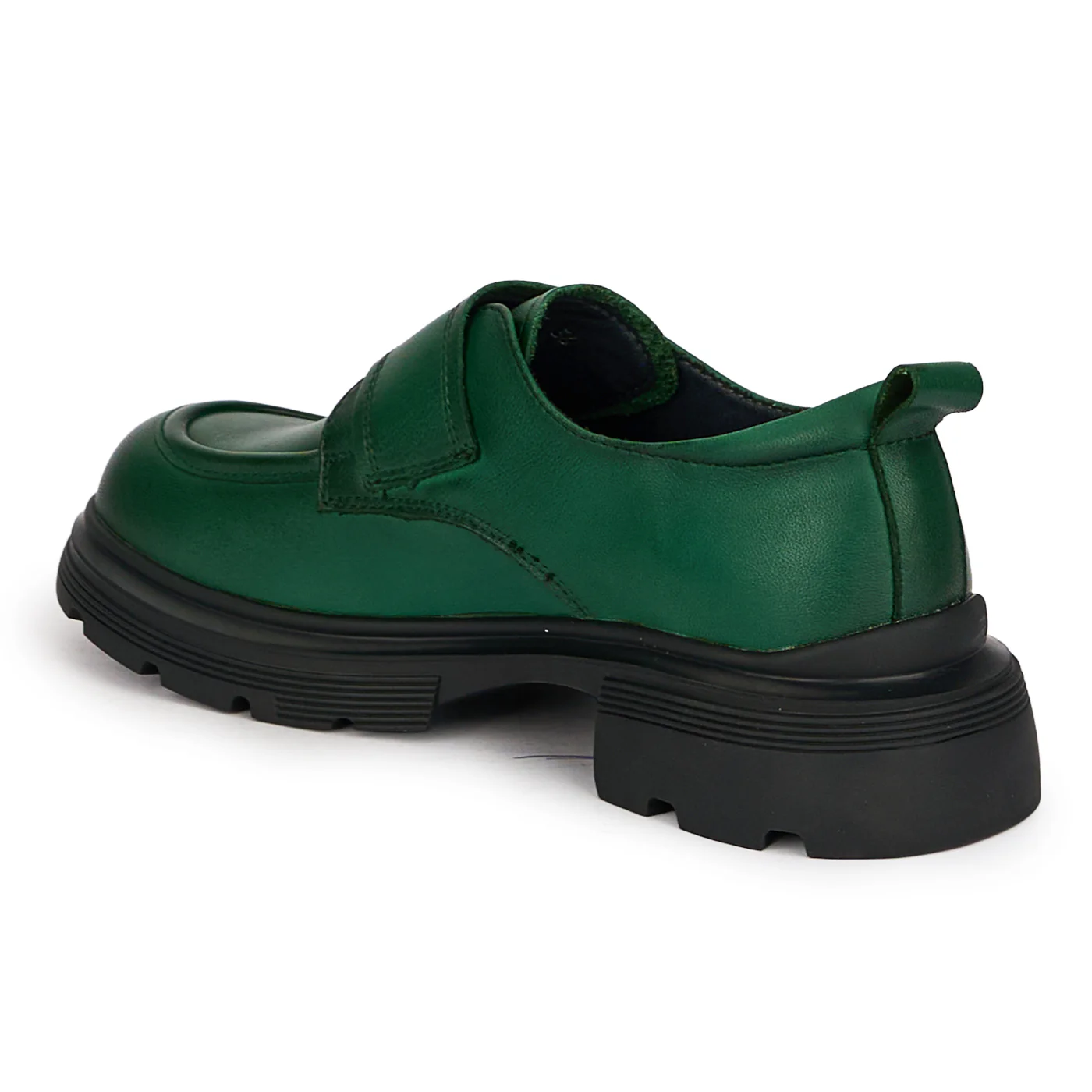 Pantofi dama din piele naturala verde cu accesoriu metalic 18713 - Image 2