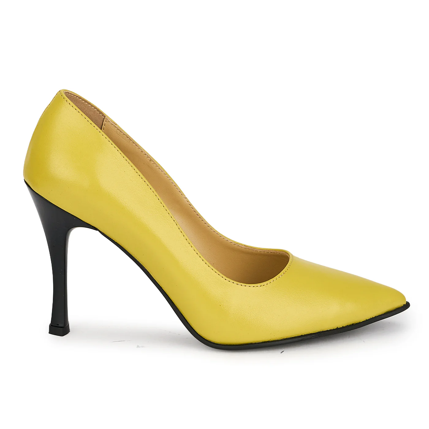 Pantofi dama din piele naturala verde cu toc subtire 10 cm 19816