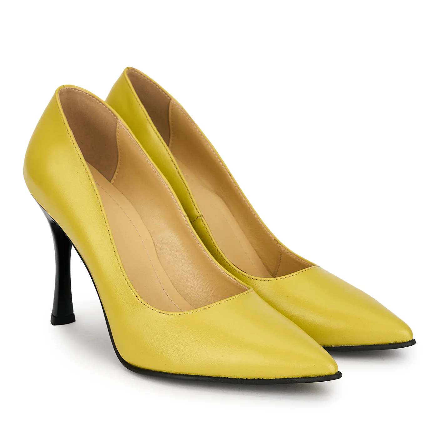 Pantofi dama din piele naturala verde cu toc subtire 10 cm 19816 - Image 4