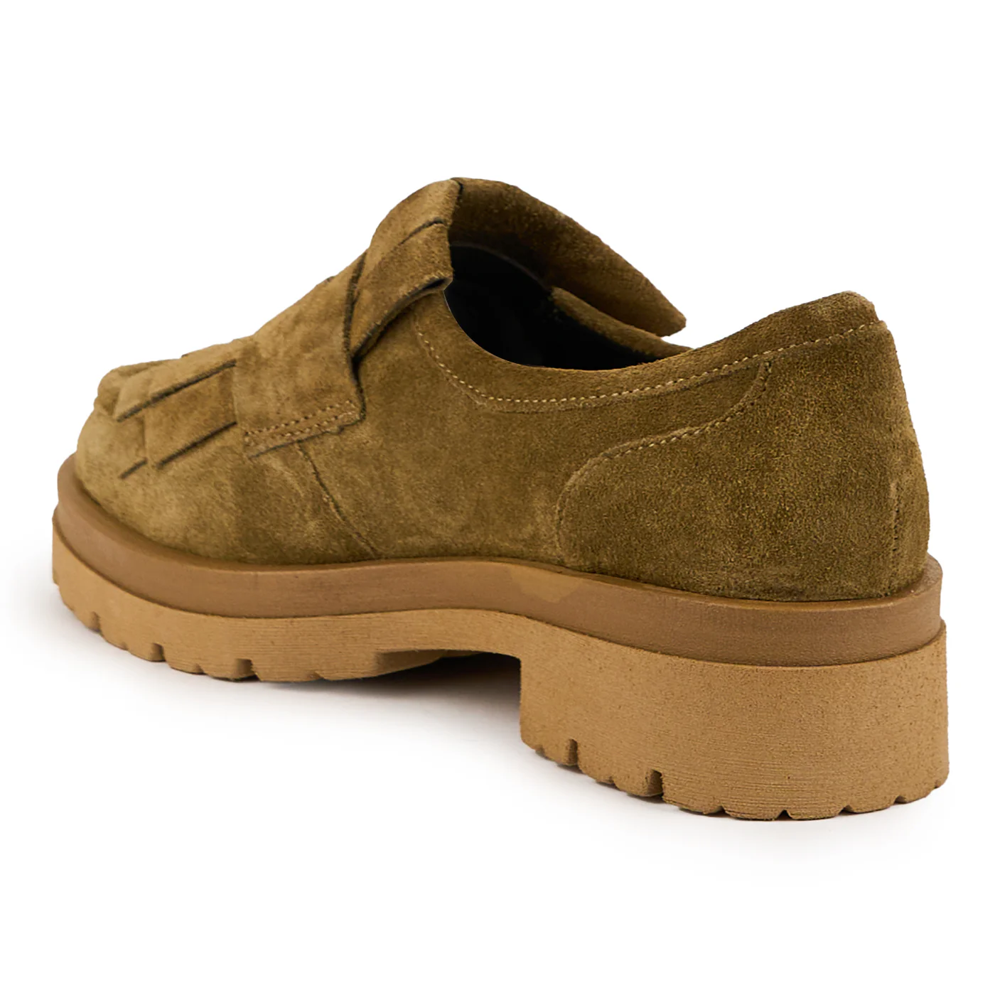 Pantofi dama din piele naturala verde - kaki 14895 - Image 2