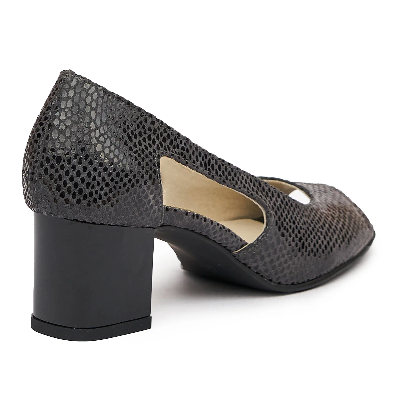 Pantofi dama din piele neagra 9356 - Image 2