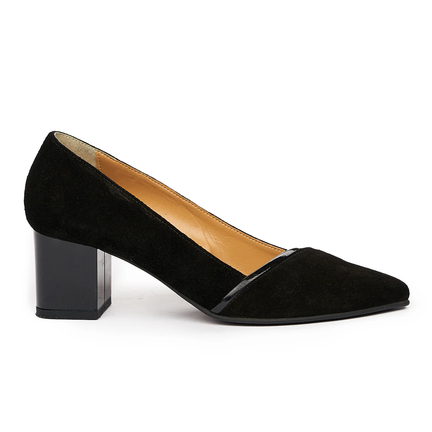 Pantofi dama din piele neagra 9369