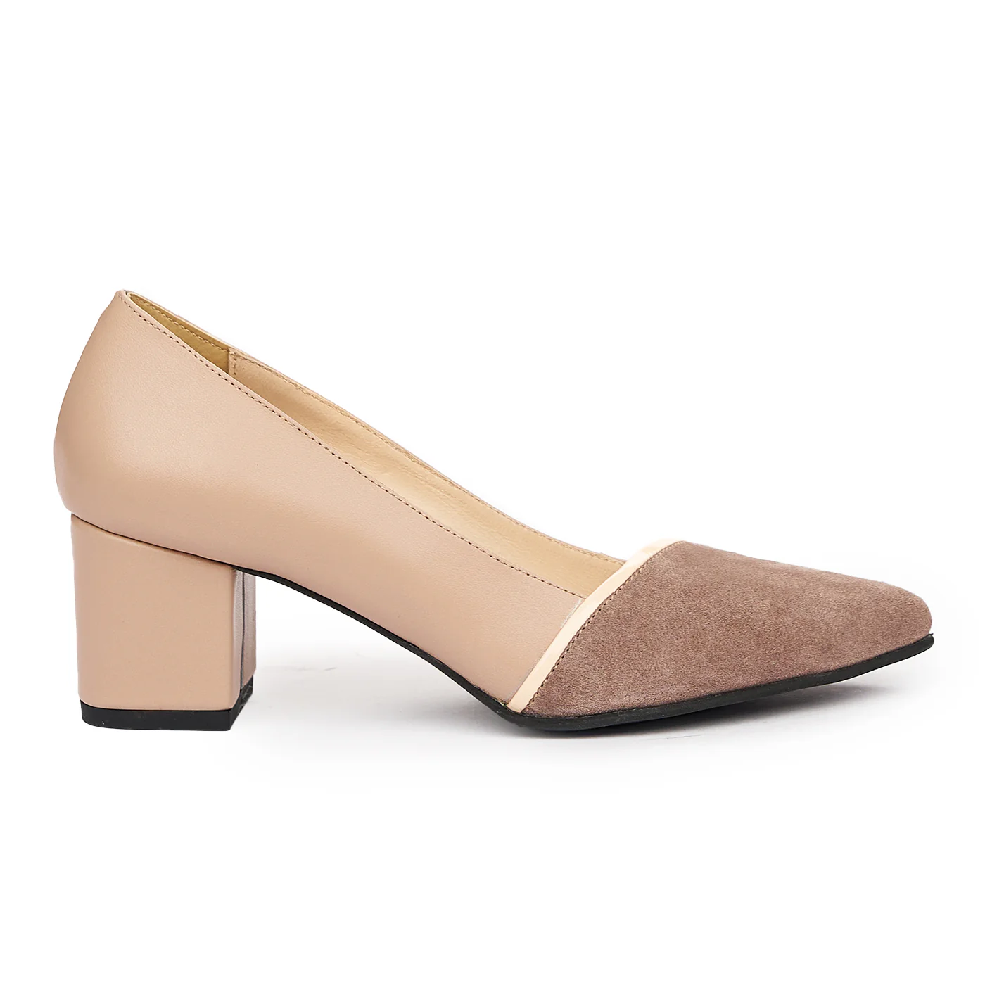 Pantofi dama din piele roz 9358