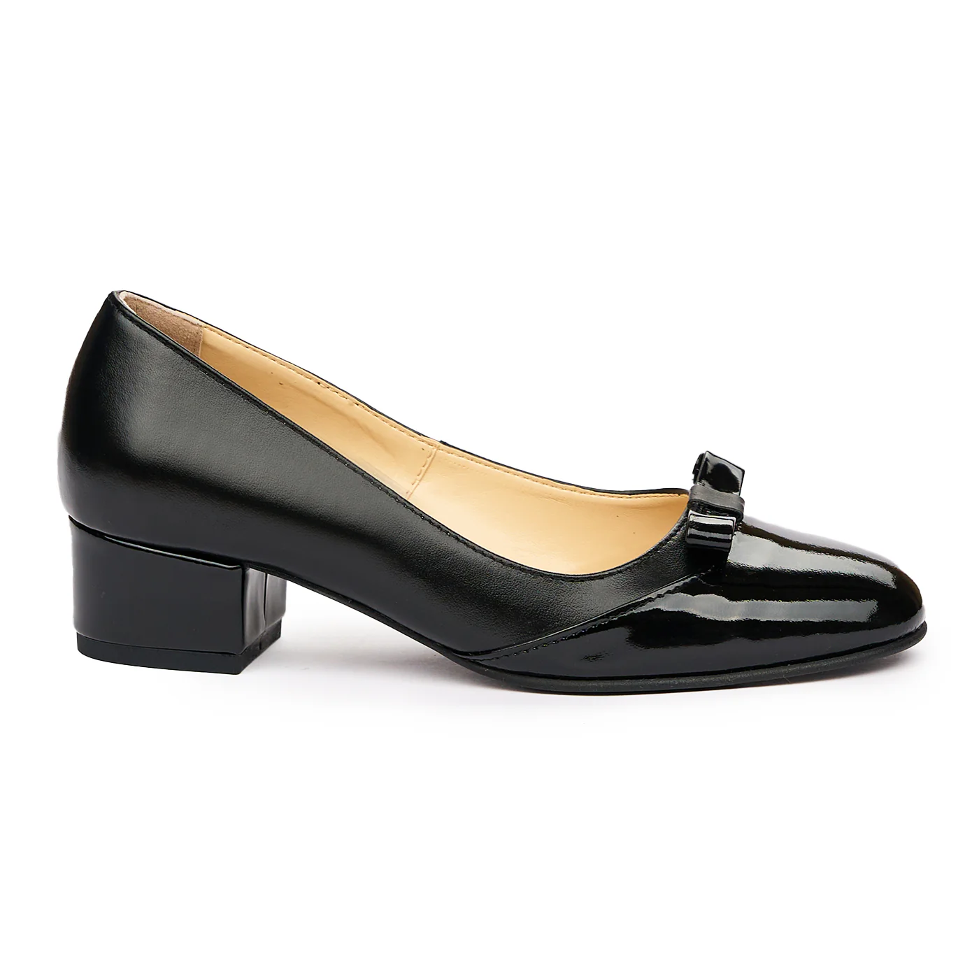 Pantofi dama eleganti din piele naturala neagra 9389