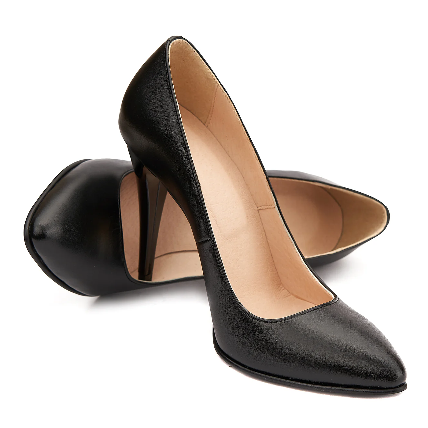 Pantofi dama eleganti din piele neagra 4079 - Image 5