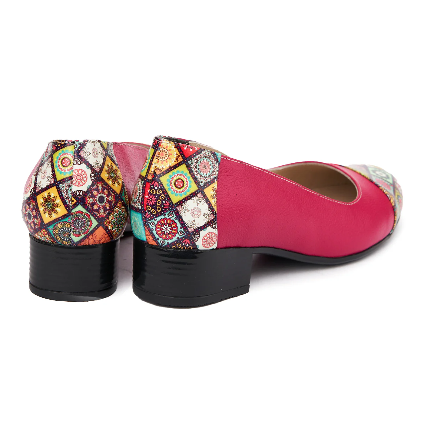 Pantofi dama piele naturala cu toc mic 1892 - Image 2