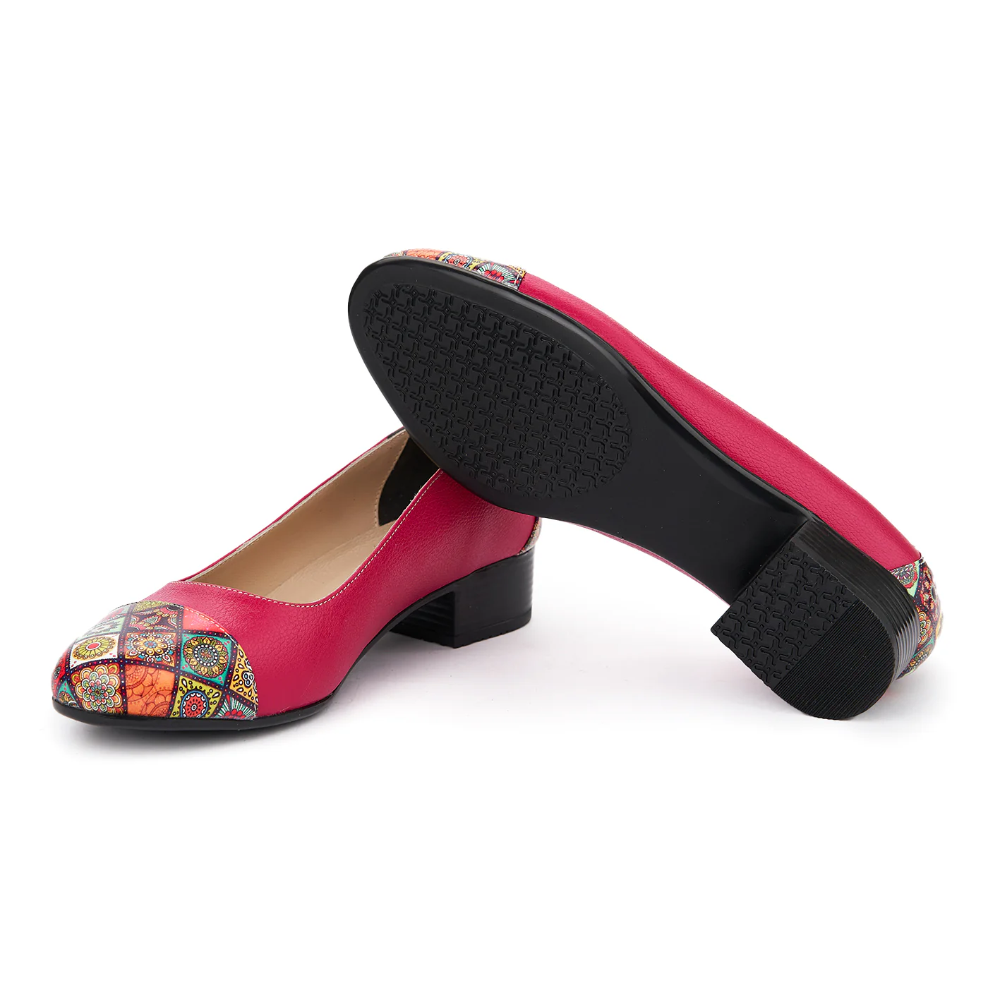 Pantofi dama piele naturala cu toc mic 1892 - Image 3
