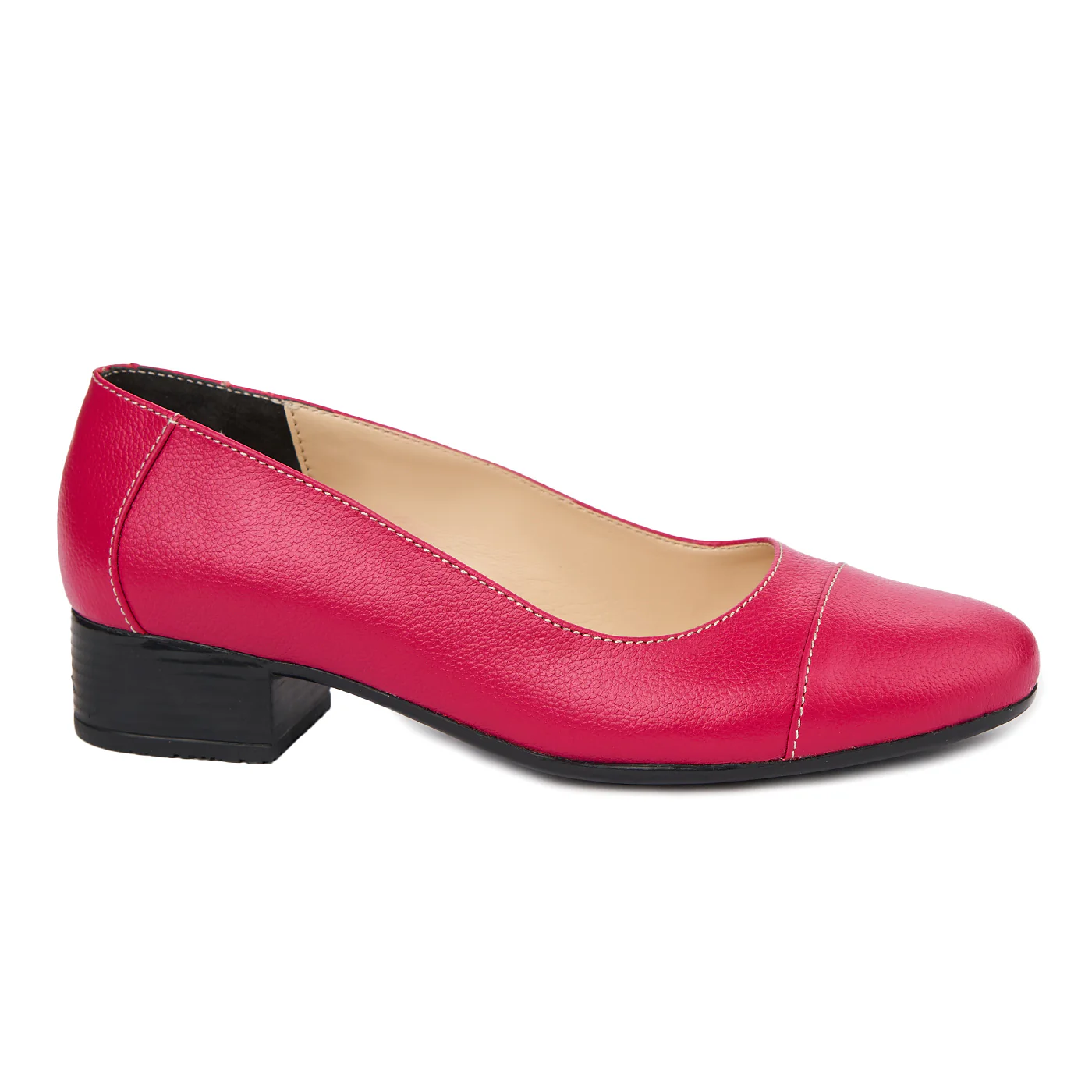 Pantofi dama piele naturala cu toc mic 4907