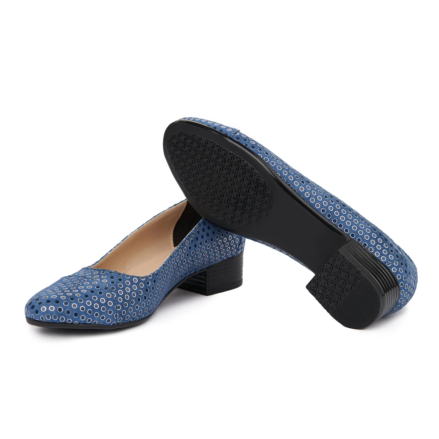 Pantofi dama piele naturala cu toc mic 4908 - Image 4