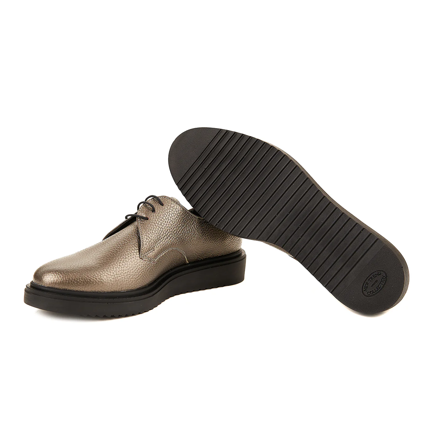Pantofi Dama Piele Naturala Fara Toc Bronz Casual 1569 - Image 3