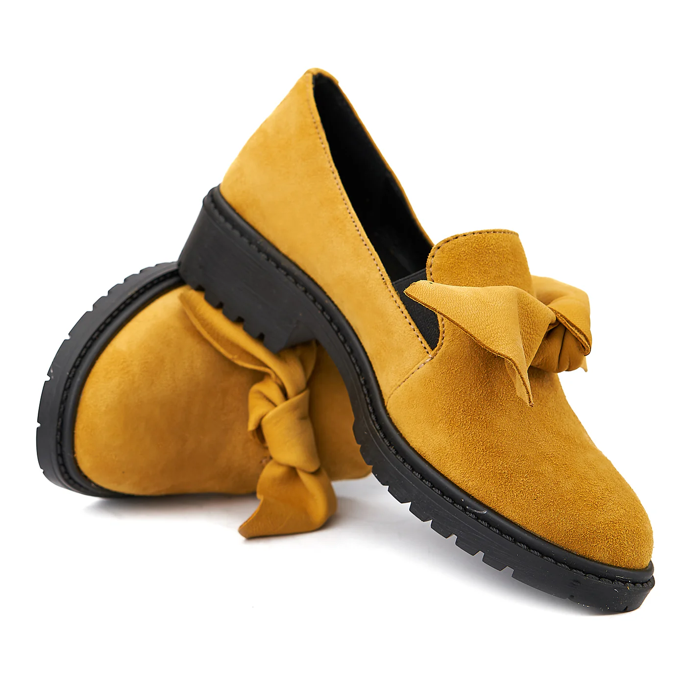 Pantofi dama piele naturala galbena 1366 - Image 4