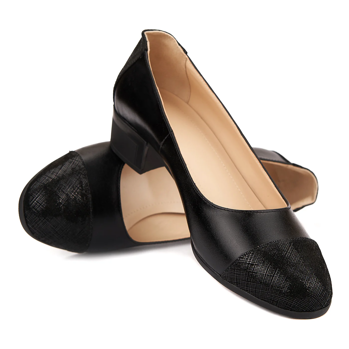 Pantofi dama piele naturala neagra 1509 - Image 4