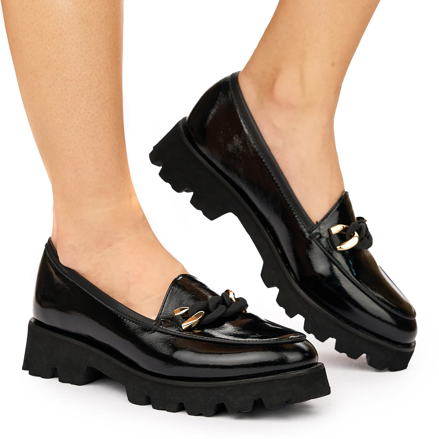 Pantofi dama piele naturala neagra 8089 - Image 2