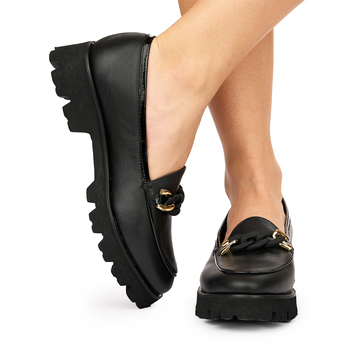 Pantofi dama piele naturala neagra 8090 - Image 3