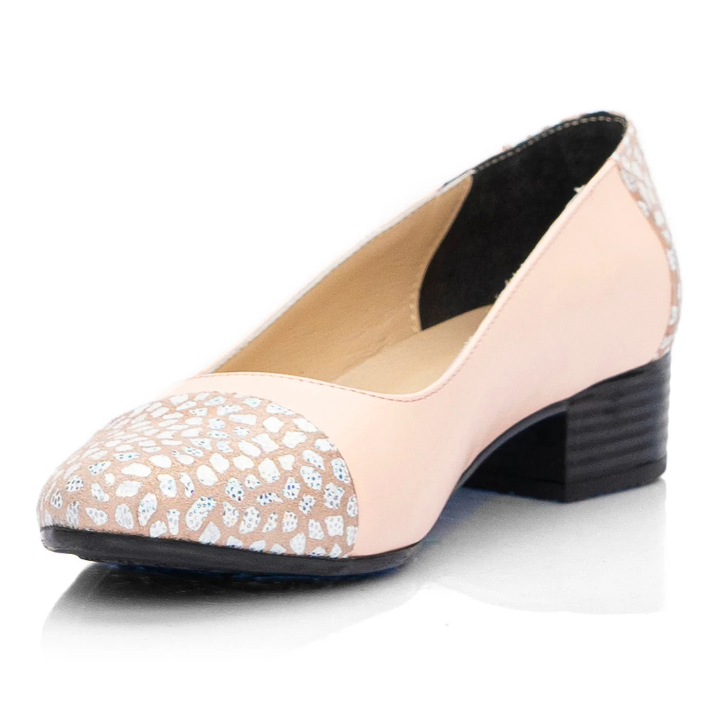 Pantofi dama piele naturala roz 1530 - Image 4