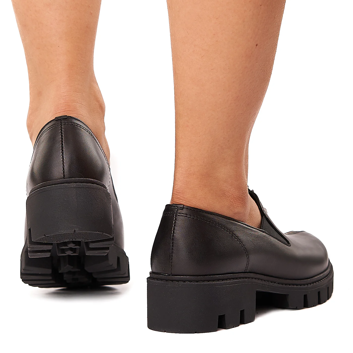 Pantofi dama piele neagra fara siret 1583 - Image 4