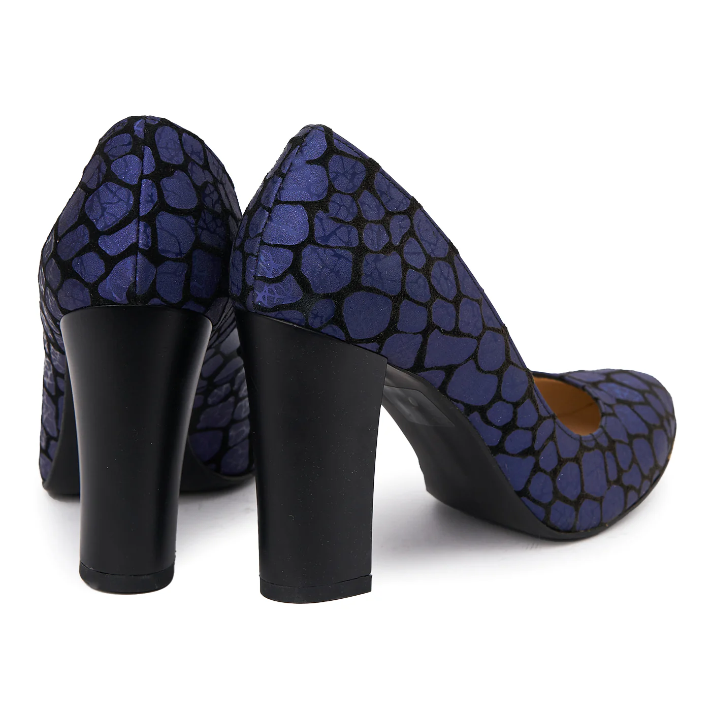 Pantofi dama toc gros din piele naturala 4758 - Image 2