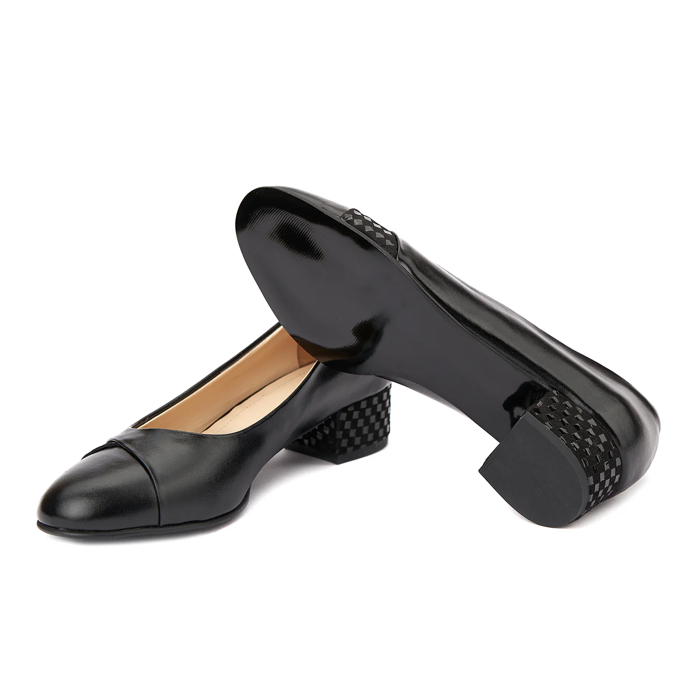 Pantofi dama toc mic din piele naturala 4372 - Image 4