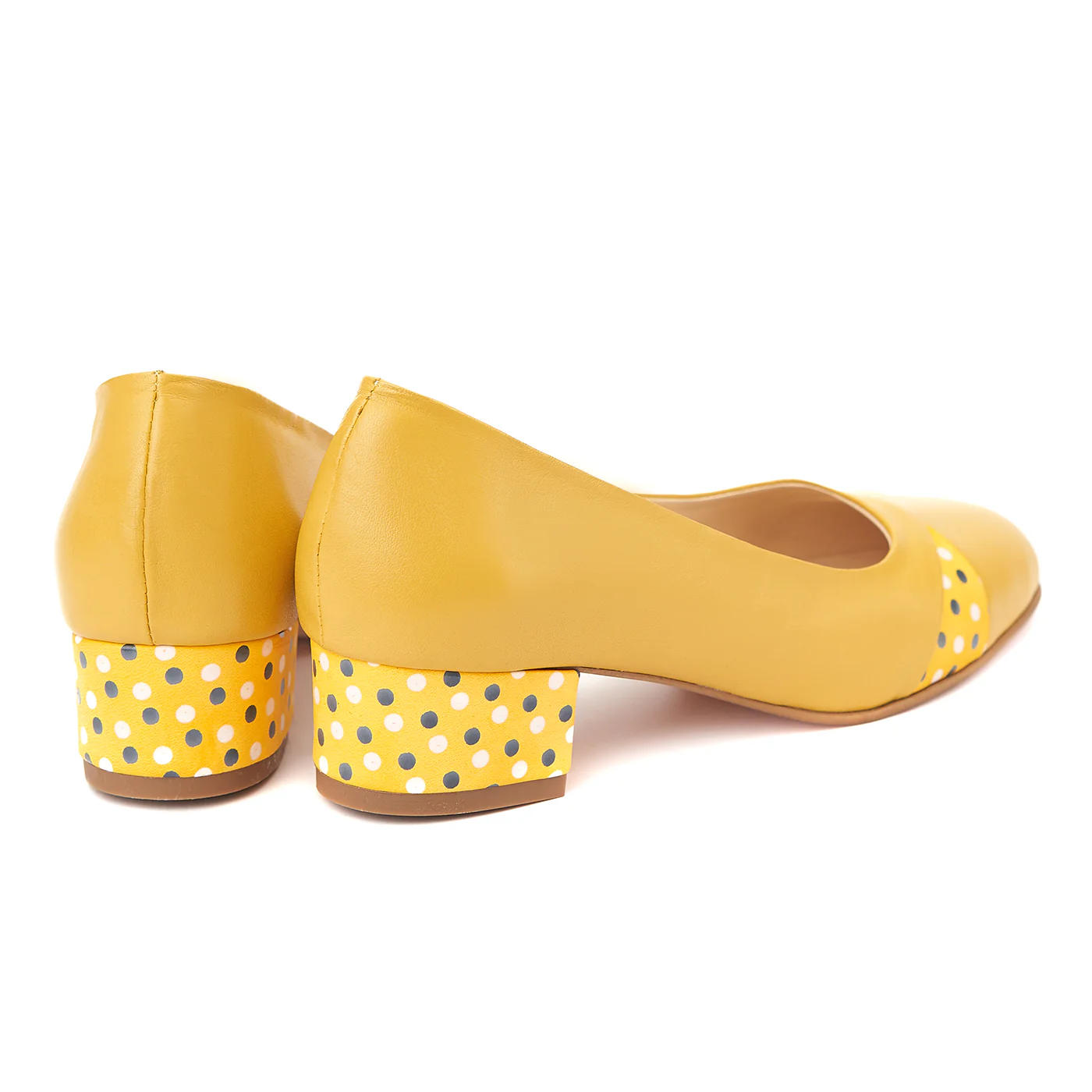 Pantofi dama toc mic din piele naturala 4377 - Image 2