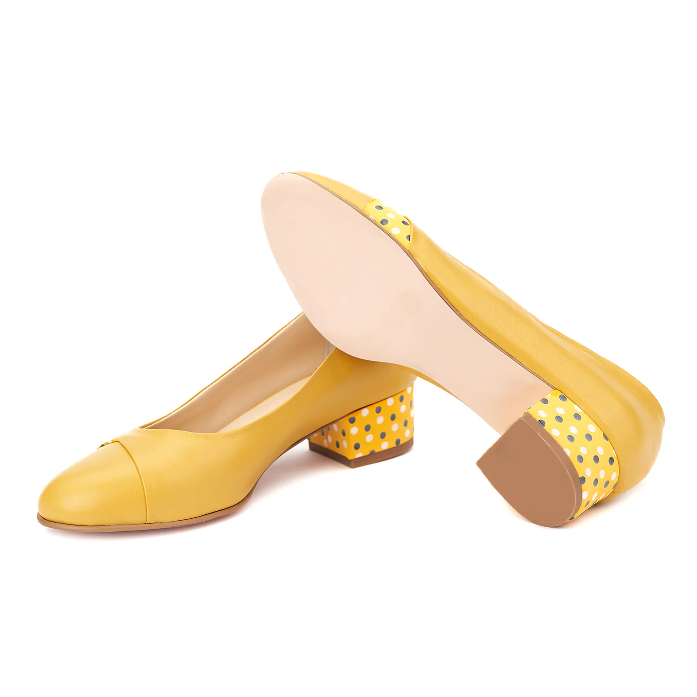 Pantofi dama toc mic din piele naturala 4377 - Image 3