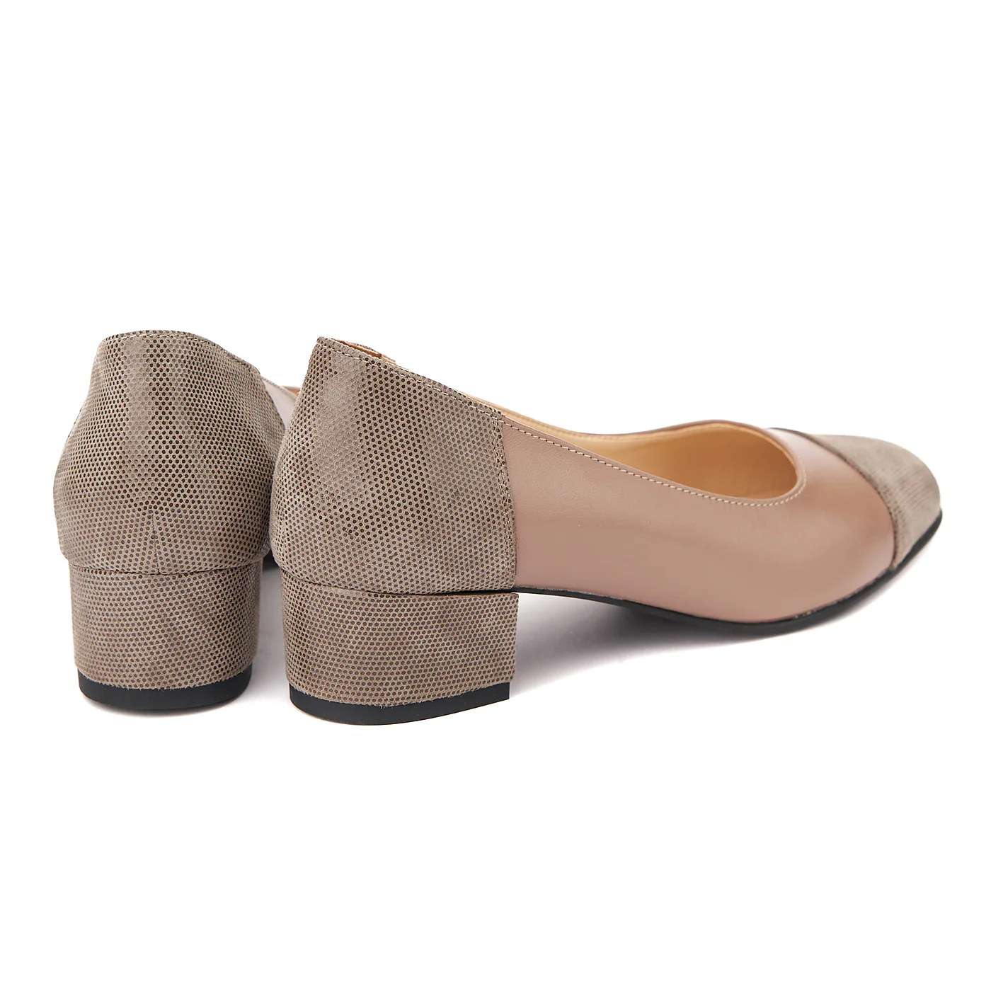 Pantofi dama toc mic din piele naturala 4380 - Image 2