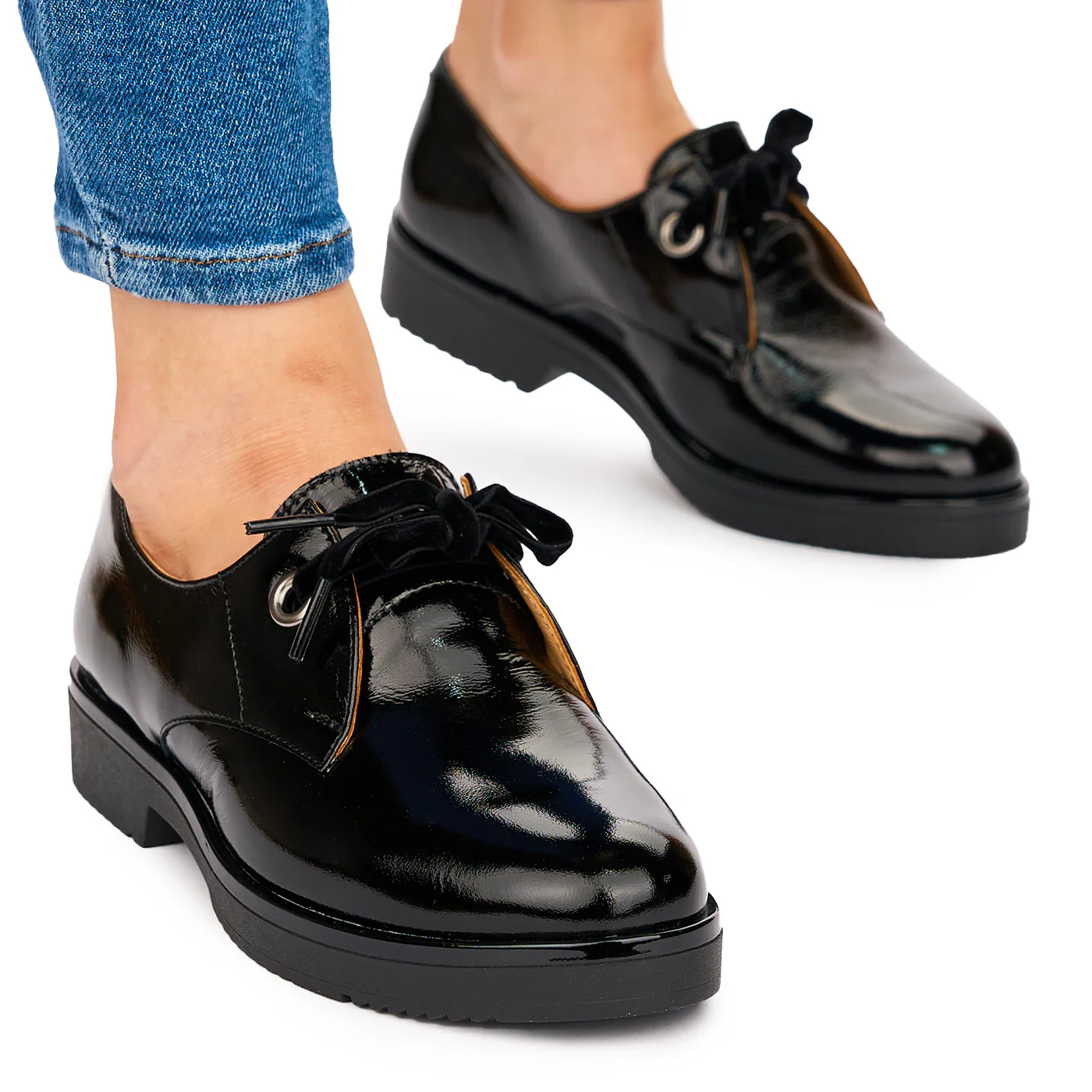 Pantofi de Dama Casual din Piele Naturala cu Toc 3 Cm 8496 - Image 2