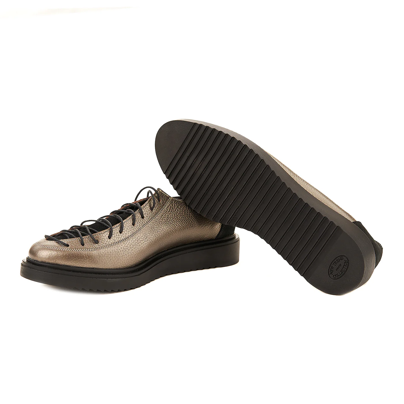 Pantofi de Piele Naturala Dama Casual Bronz 1566 - Image 3