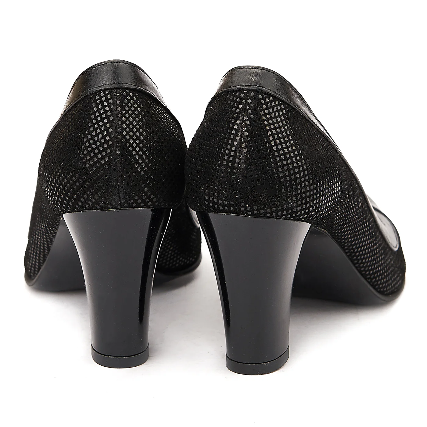 Pantofi din Piele Naturala Neagra 4041 - Image 2