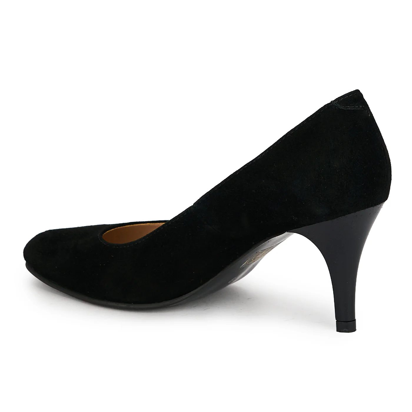 Pantofi din piele naturala neagra cu toc subtire 7.5  cm 19363 - Image 2