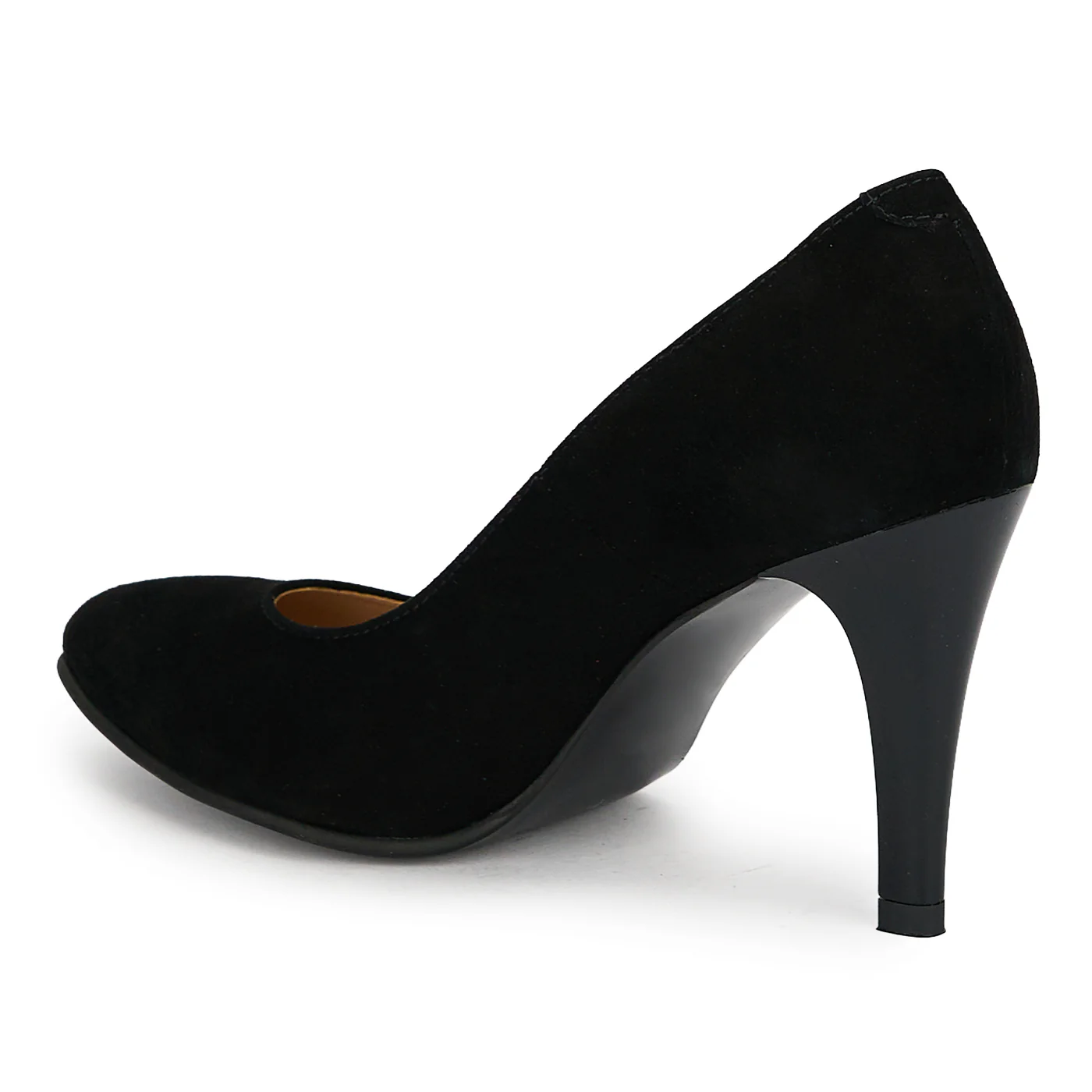 Pantofi din piele naturala neagra cu toc subtire 9 cm 19356 - Image 2