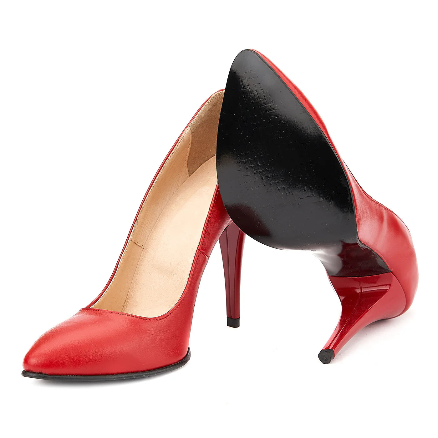 Pantofi din Piele Naturala Rosie 4008 - Image 3