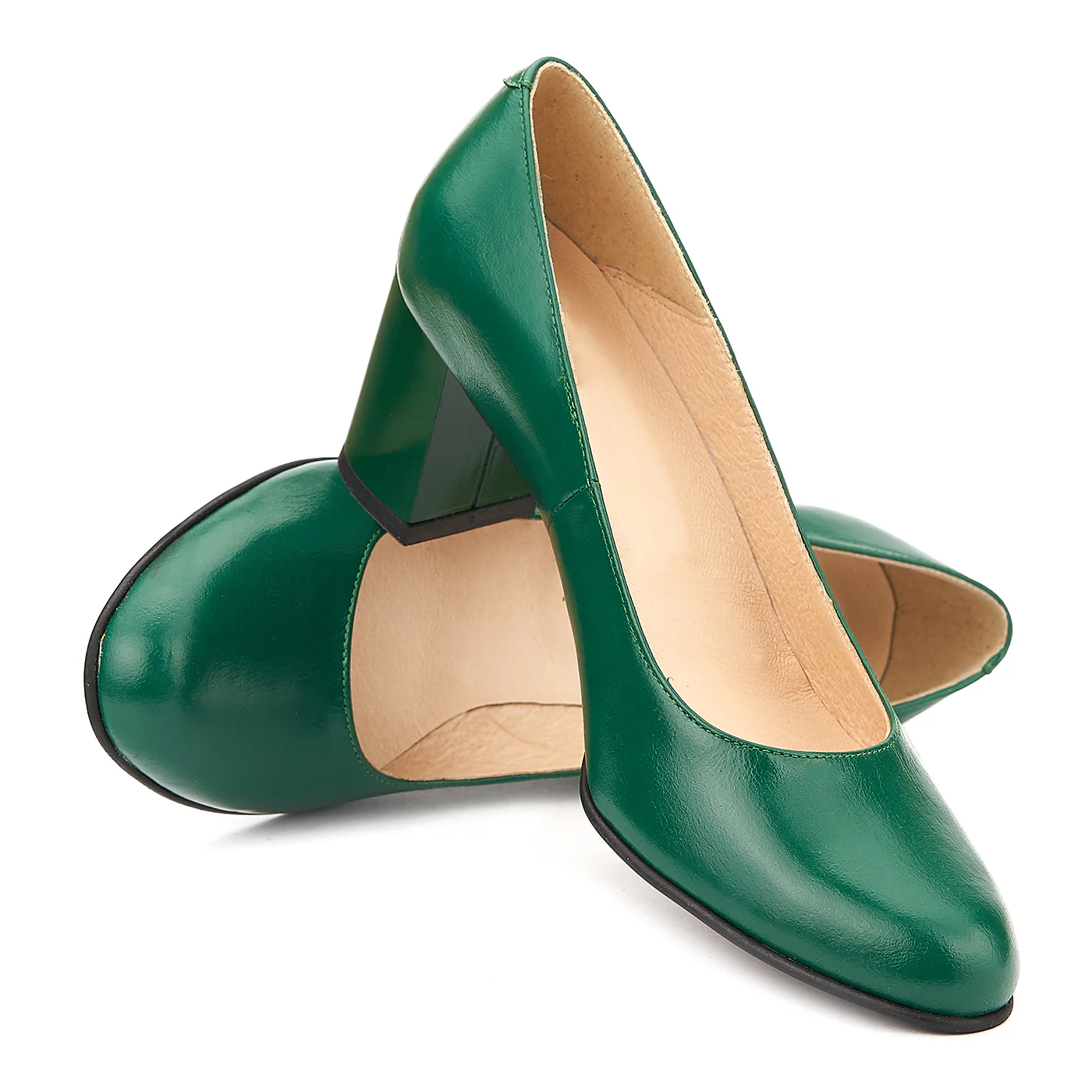 Pantofi din Piele Naturala Verde 4030 - Image 4