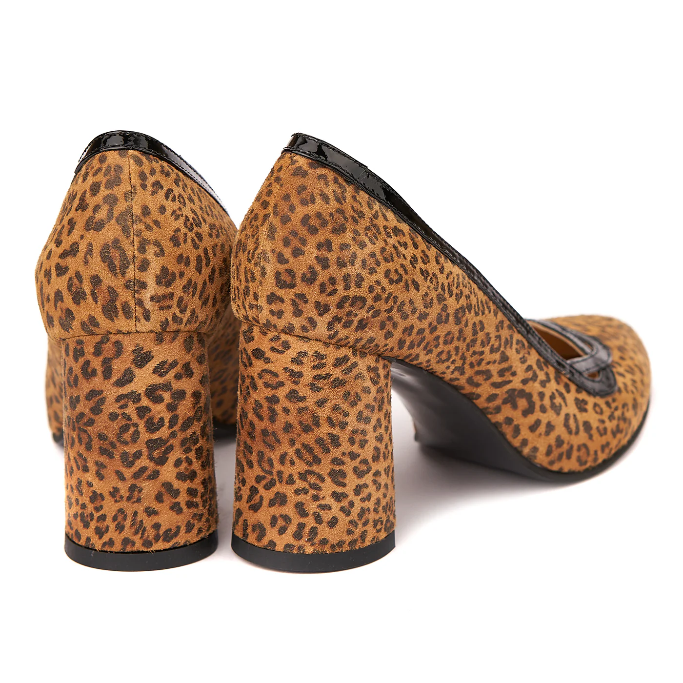 Pantofi Eleganti cu Toc Mic si Gros 8 Cm din Piele Naturala 4260 - Image 2