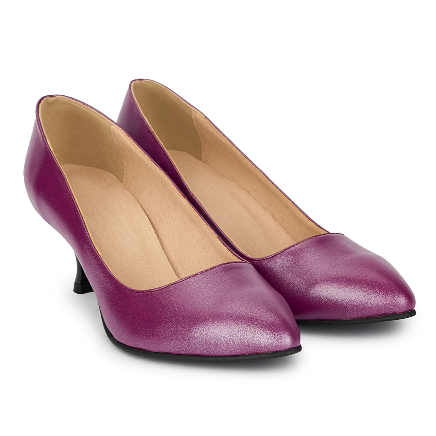 Pantofi eleganti dama din piele naturala cu toc mic 5,5 cm 17898 - Image 4