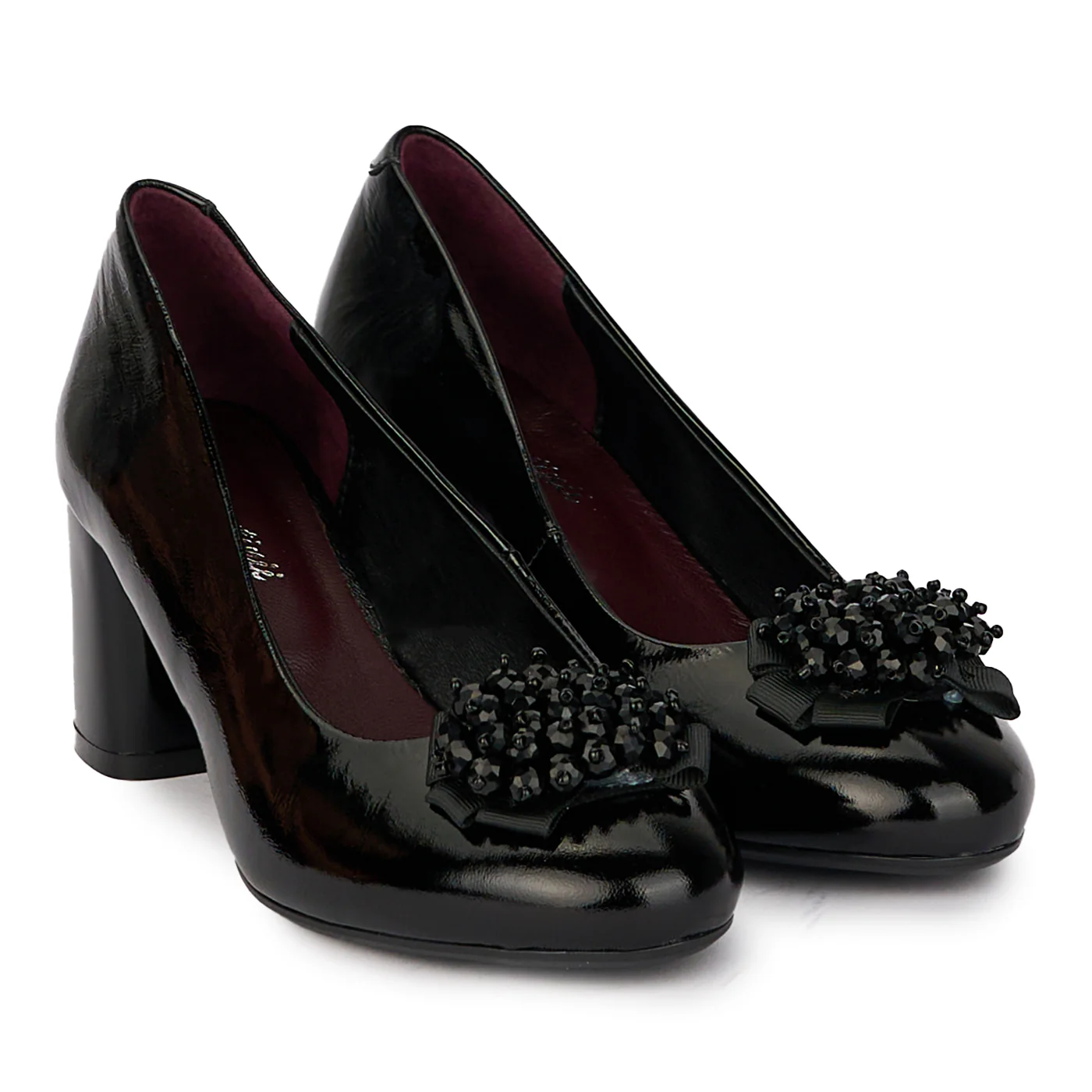 Pantofi eleganti dama din piele naturala neagra 18018 - Image 4