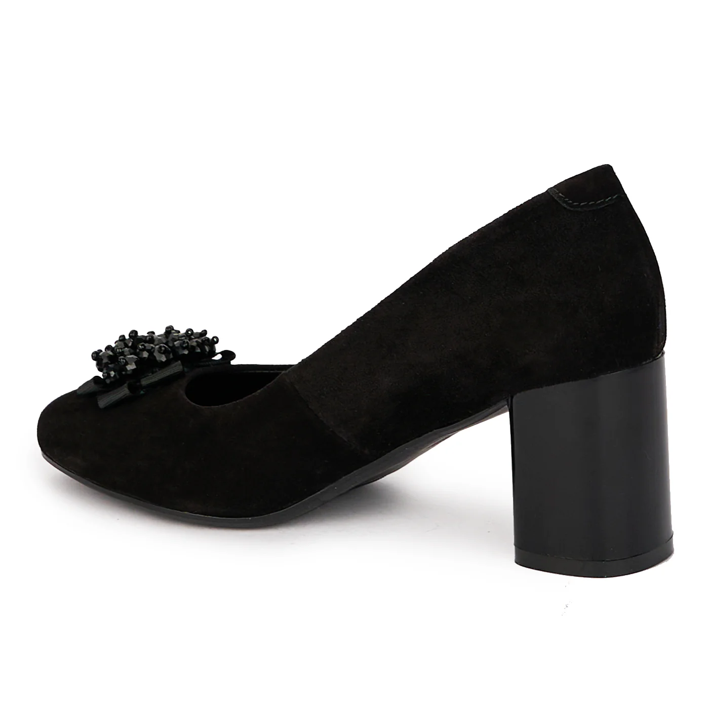 Pantofi eleganti dama din piele naturala neagra 18020 - Image 2