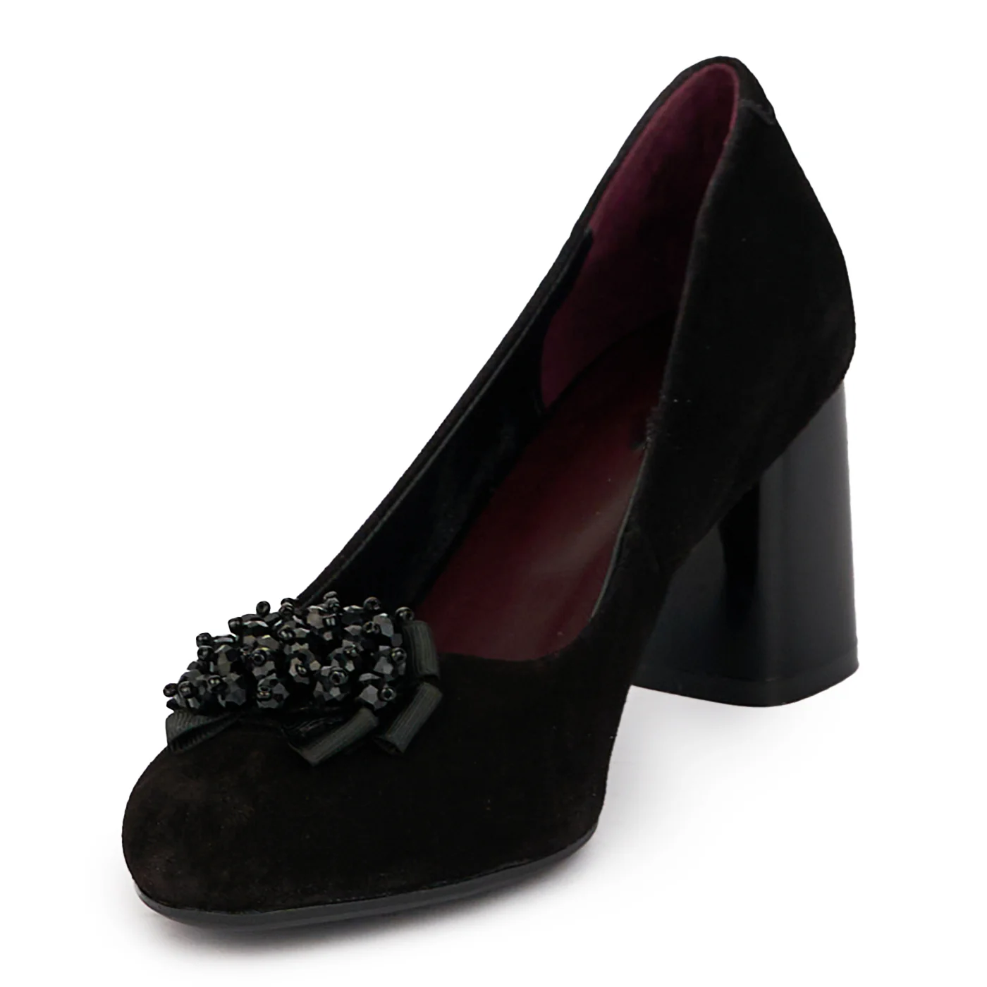Pantofi eleganti dama din piele naturala neagra 18020 - Image 3