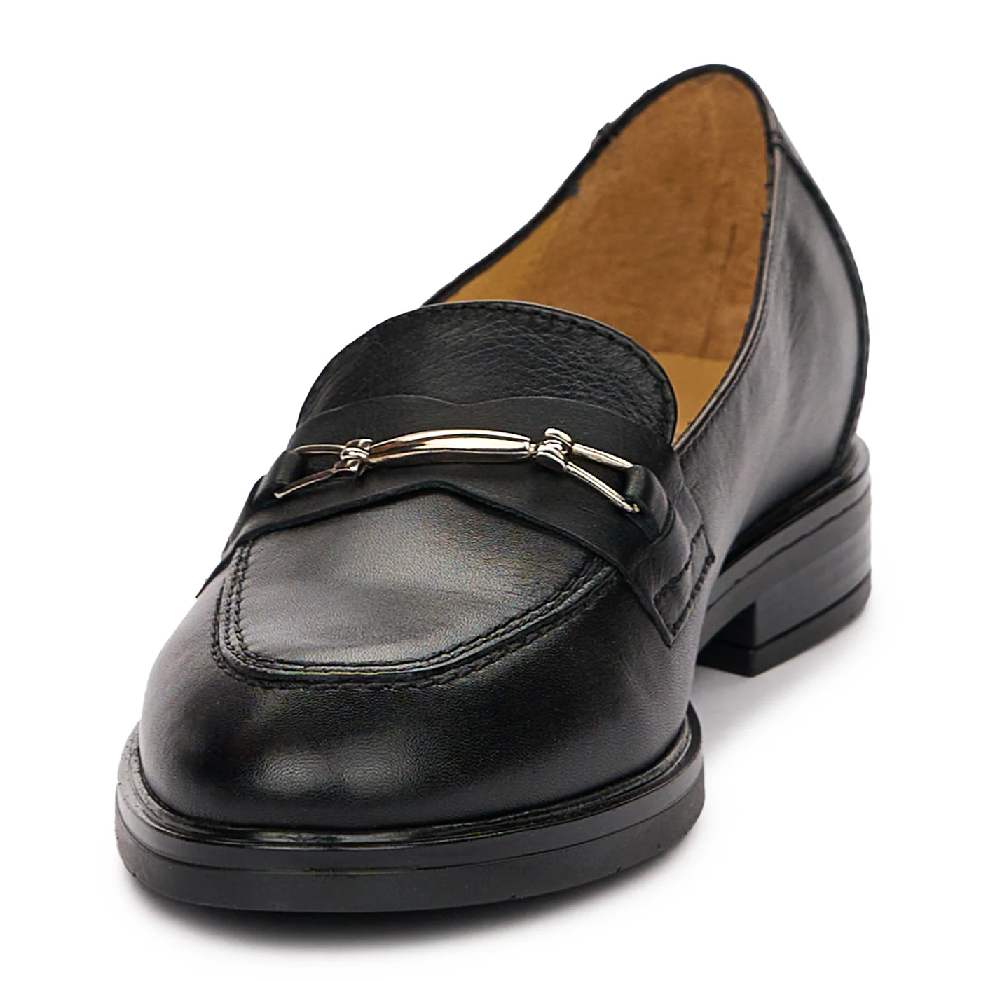 Pantofi Negri Casual Dama din Piele Naturala, Toc 2.5 Cm 10124 - Image 4
