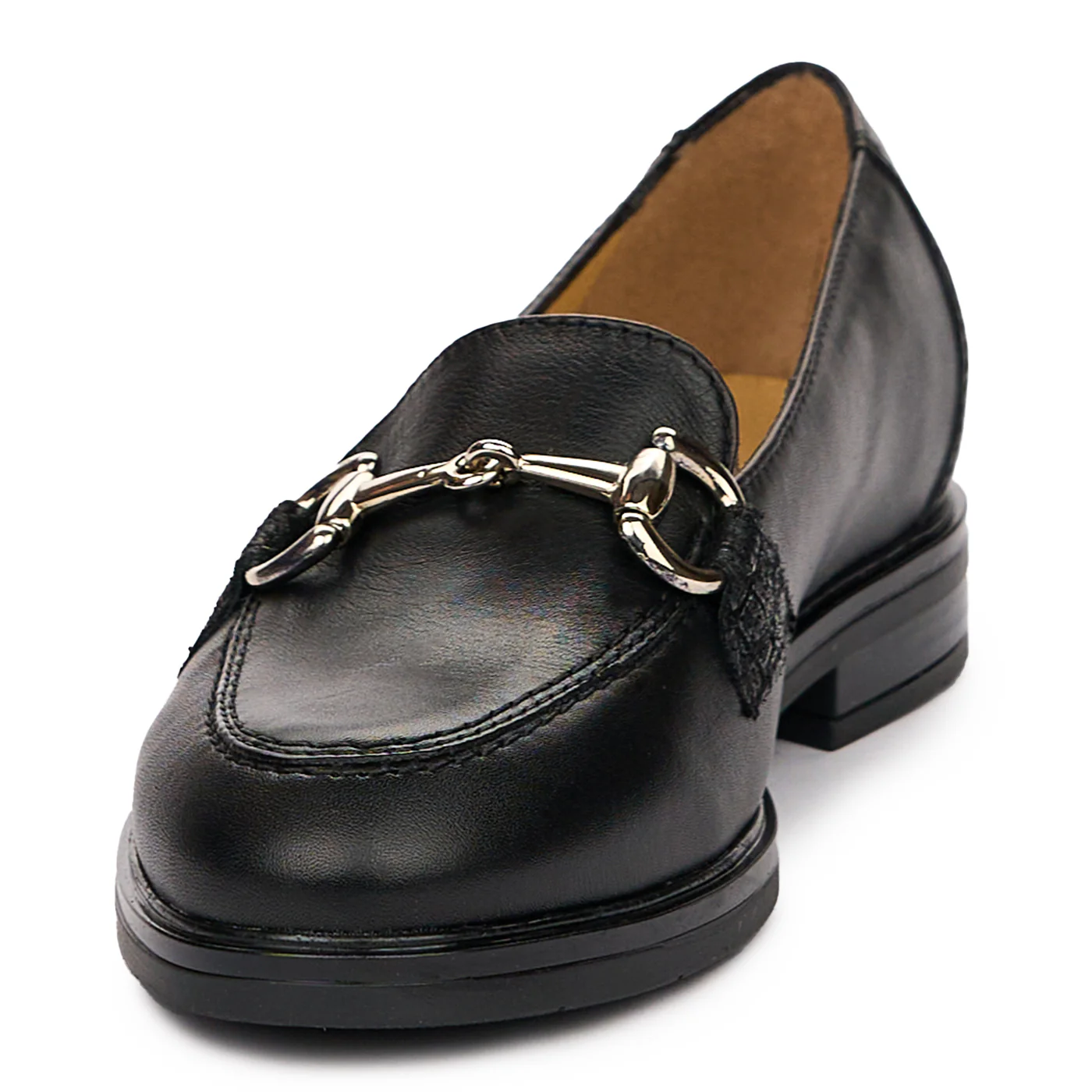 Pantofi Negri Eleganti Dama din Piele Naturala, Toc 2.5 Cm 10121 - Image 4