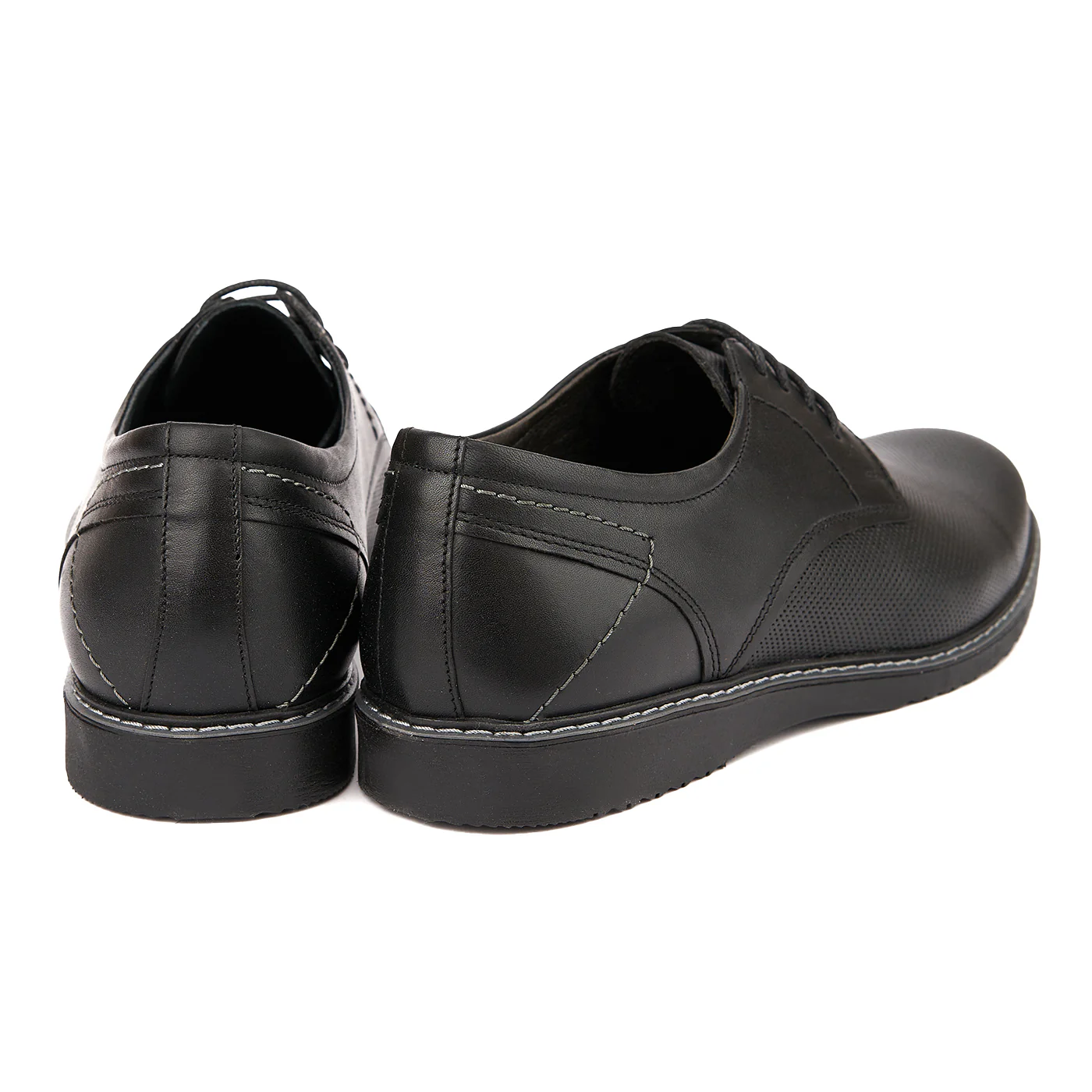 Pantofi Negri Piele Naturala Casual 0221 - Image 2
