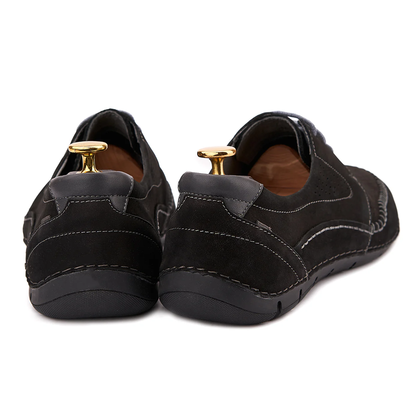 Pantofi Piele Barbati Casual Negri 0109 - Image 2