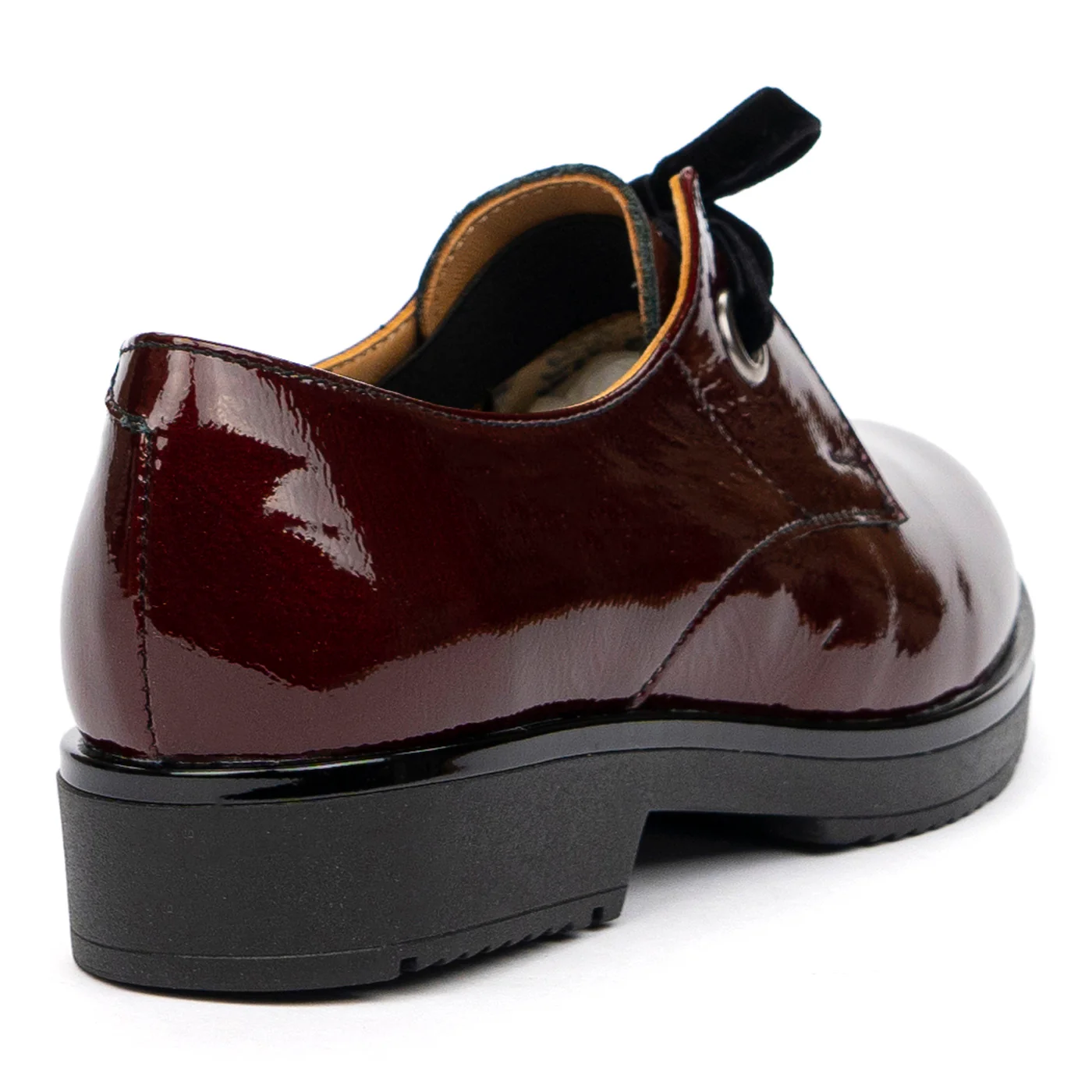 Pantofi Piele Lacuita Dama Casual cu Toc 3 Cm 8557 - Image 2
