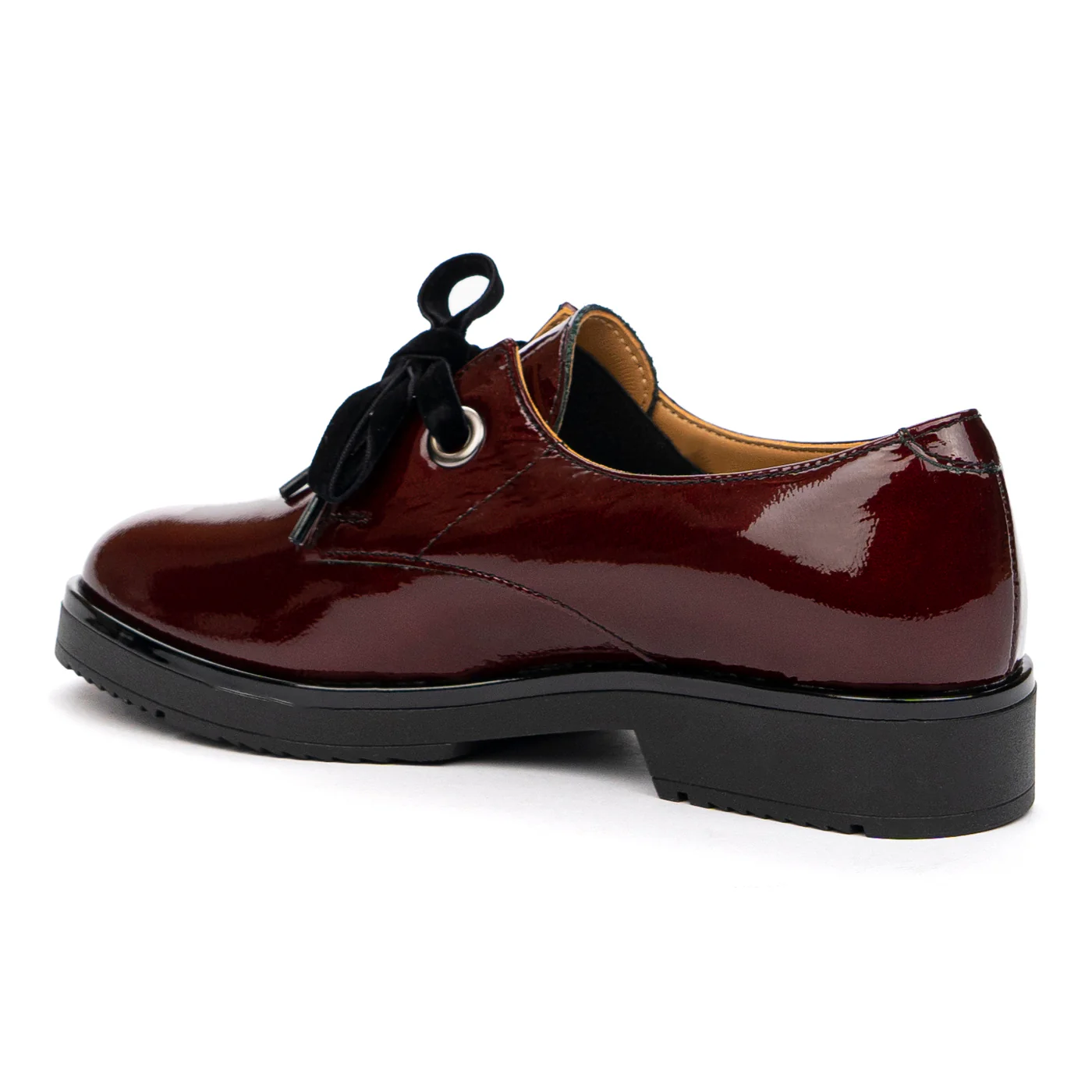 Pantofi Piele Lacuita Dama Casual cu Toc 3 Cm 8557 - Image 3