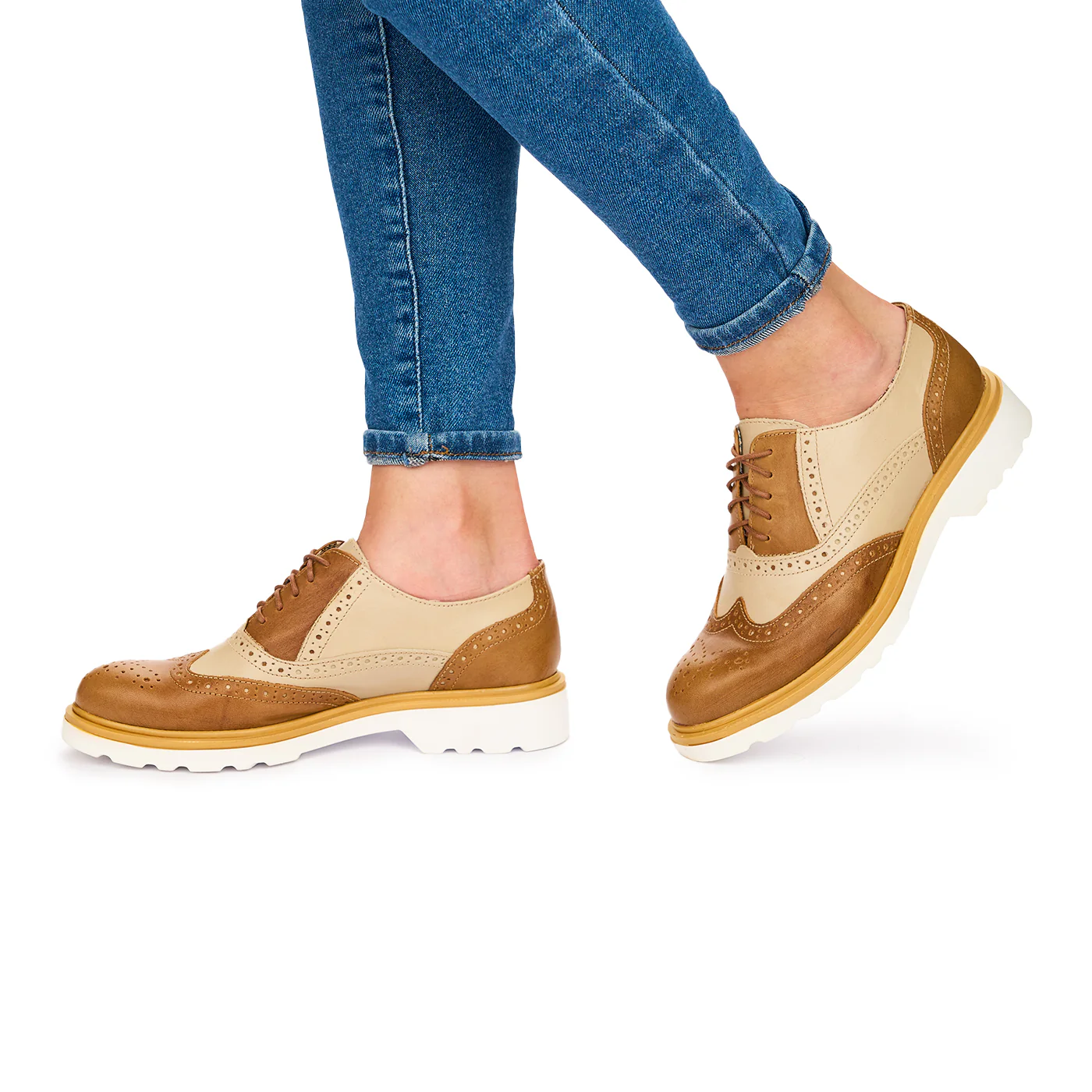 Pantofi Piele Maro Dama Casual cu Talpa 3.5 Cm 10644 - Image 3