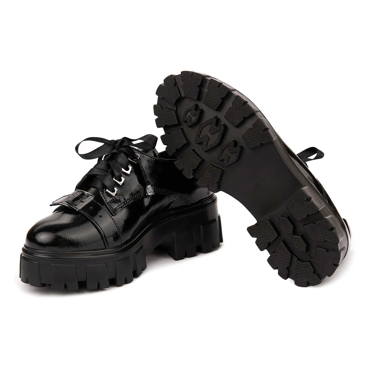 Pantofi Piele Naturala  cu talpa groasa 1666 - Image 4