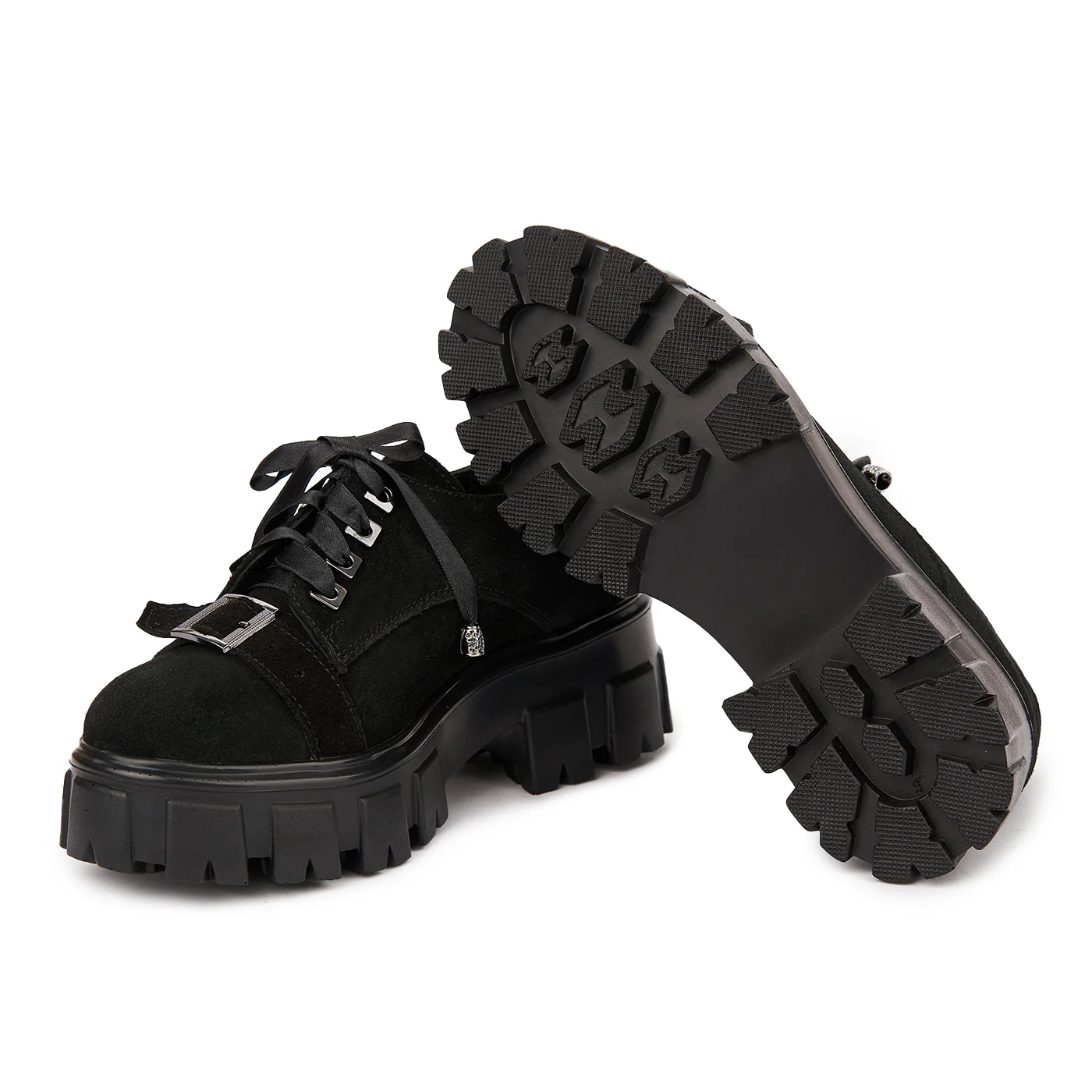 Pantofi Piele Naturala cu talpa groasa 1669 - Image 3