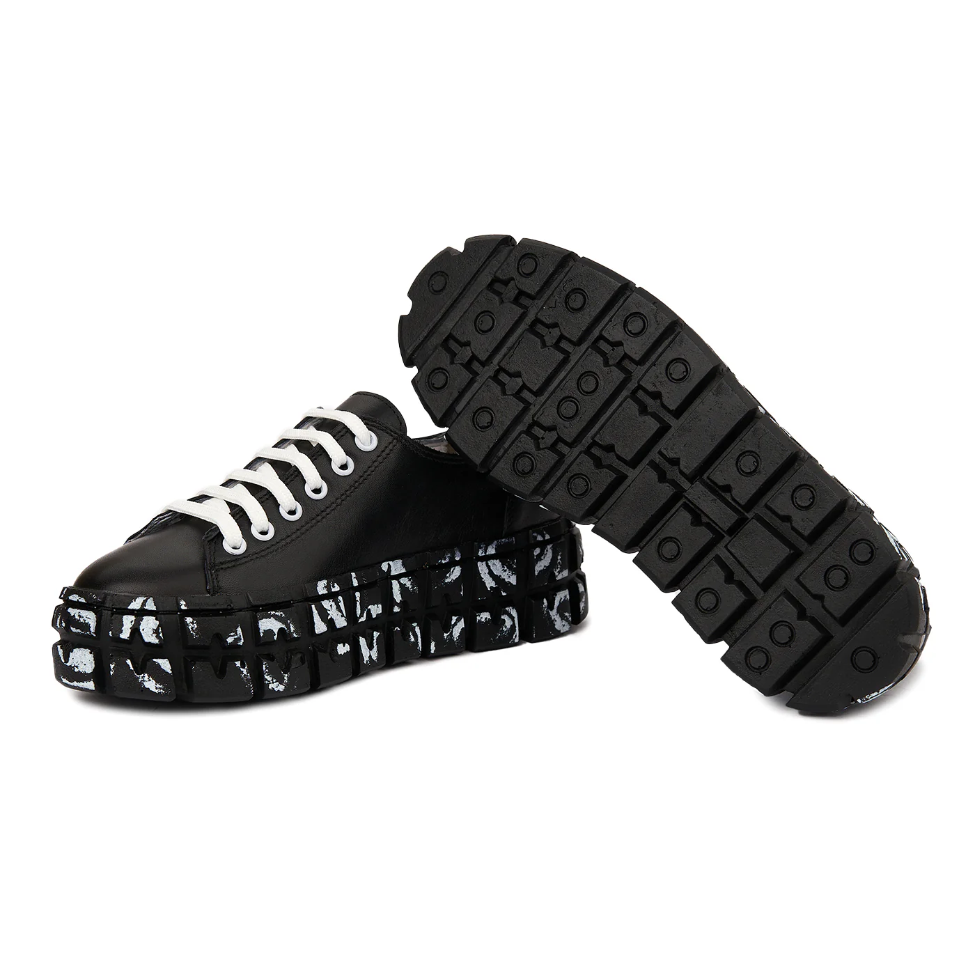 Pantofi Piele Naturala cu talpa groasa 1854 - Image 3