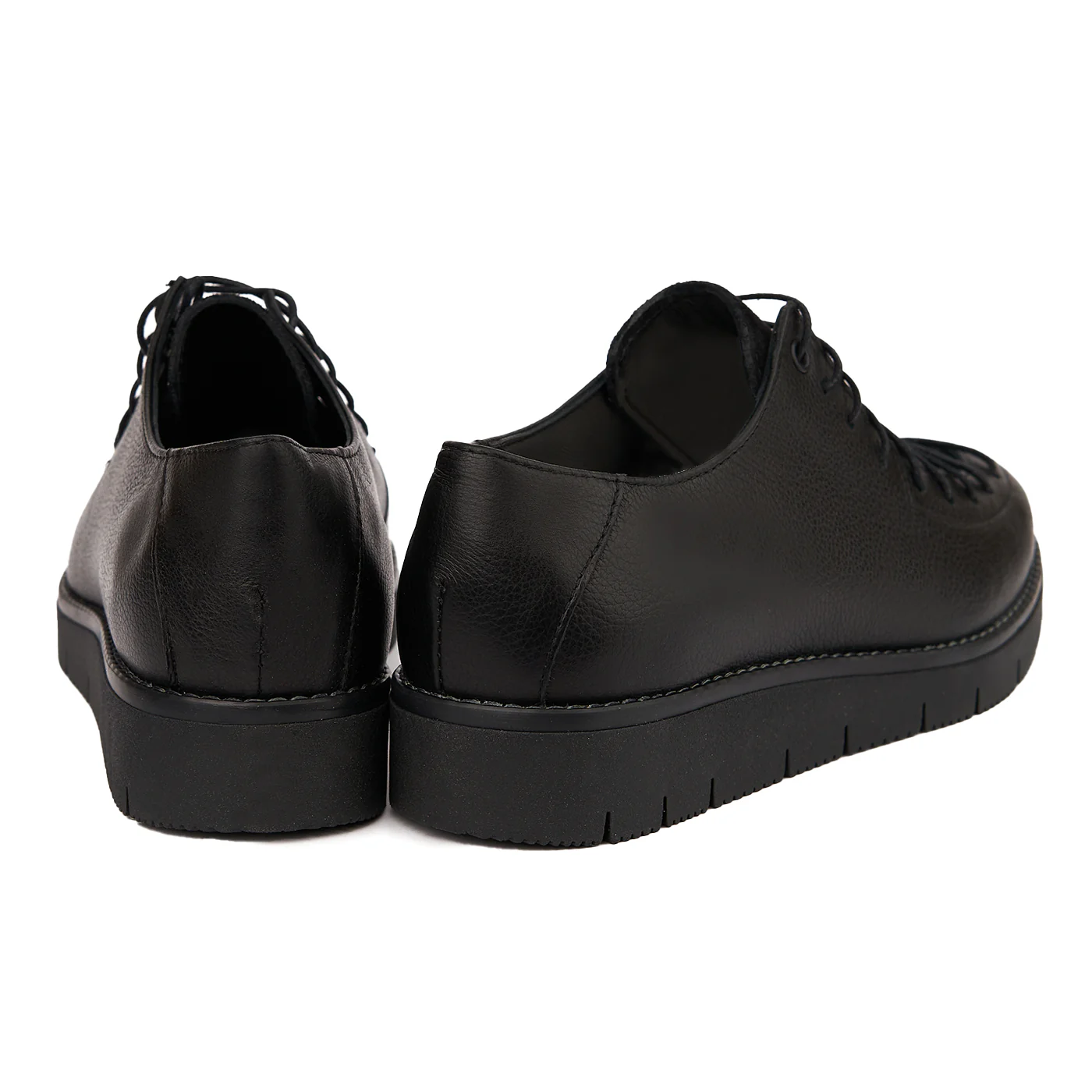 Pantofi Piele Naturala cu talpa groasa 1855 - Image 4